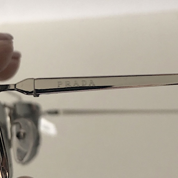 Prada - Prada Ultravox - Silver Cat Eye Sunglasses mirror - Picture 6 of 8